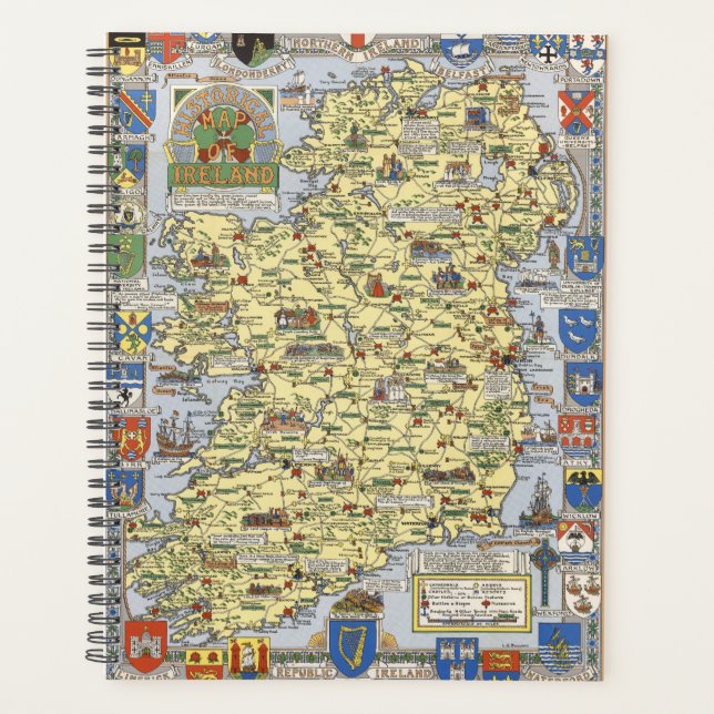 Carte de l'Irlande historique (Devant)