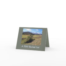 Carte de liste de Bucket du Nouvel An