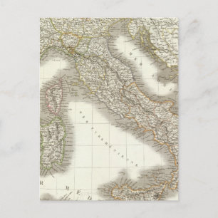 Carte de L'Italie - Italie