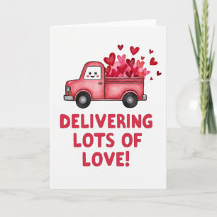Carte de livraison pour la Saint-Valentin