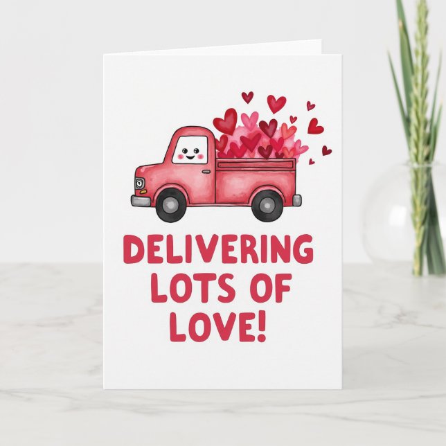 Carte de livraison pour la Saint-Valentin (Devant)