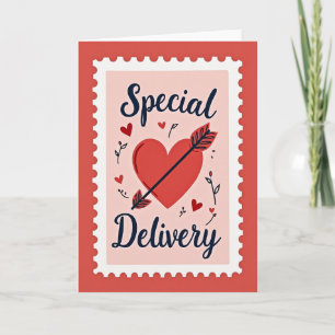 Carte de livraison spéciale pour la Saint-Valentin