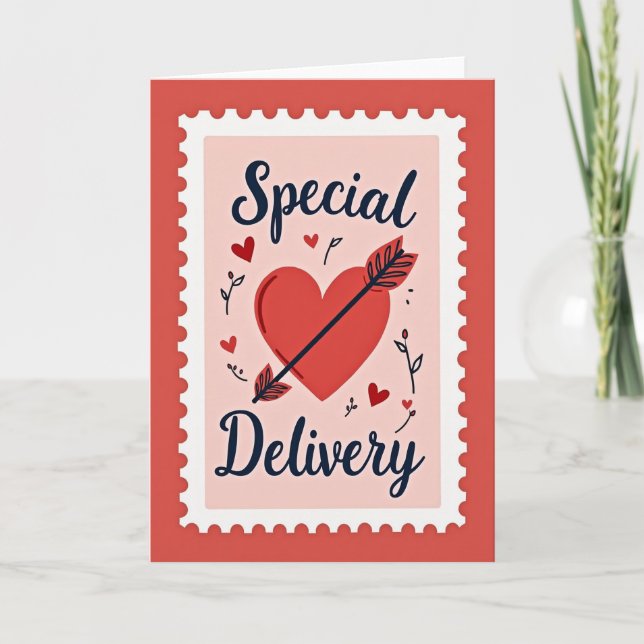 Carte de livraison spéciale pour la Saint-Valentin (Devant)