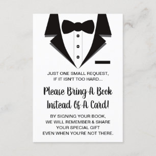 Carte de livre de smoking, livres pour le bébé