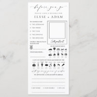 Carte de livre d'hôtes Mariage minimaliste Ellesme