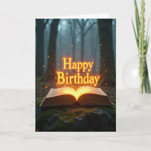 Carte de livre magique lumineux