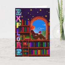 Carte de livre mignonne pour lecteur