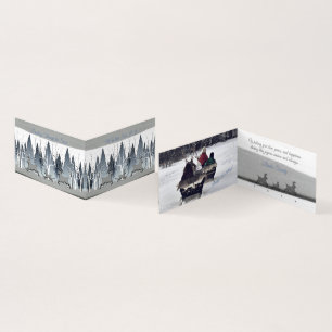 Carte de livre pliée Azure Winter Marvels