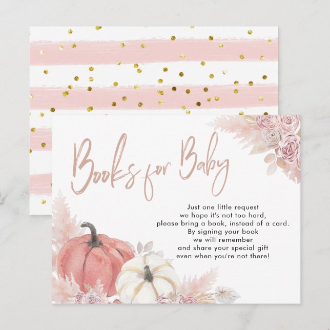 Carte de livre pour bébé Bohème Automne Amour Citr (Devant / Derrière)