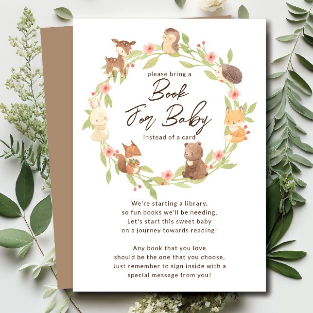 Carte de livre pour bébés de forêt enchantée (Créateur téléchargé)