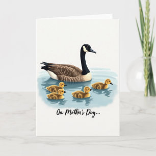 Carte de l'oiseau d'eau bleu pâle