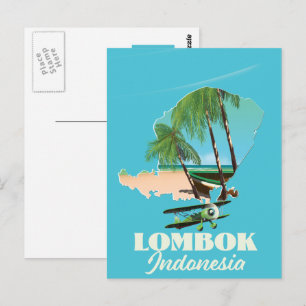 Carte de Lombok Indonésie