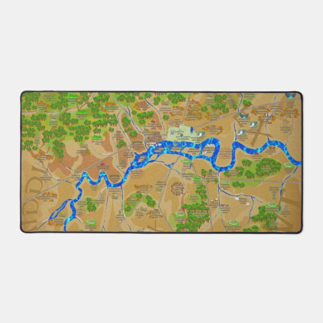 Carte de Londres Anglo Saxon Deskmat (Recto)