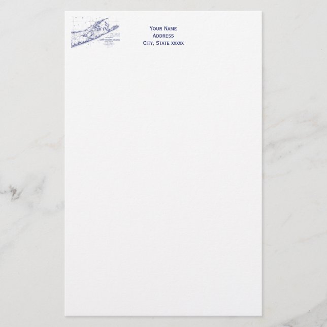 Carte de Long Island The Hamptons (Devant)