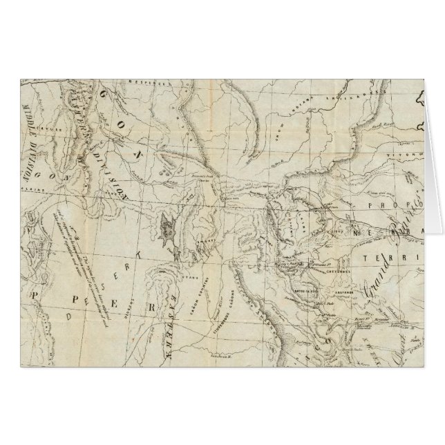 Carte de l'Oregon, Californie, Nouveau-Mexique (Devant horizontal)