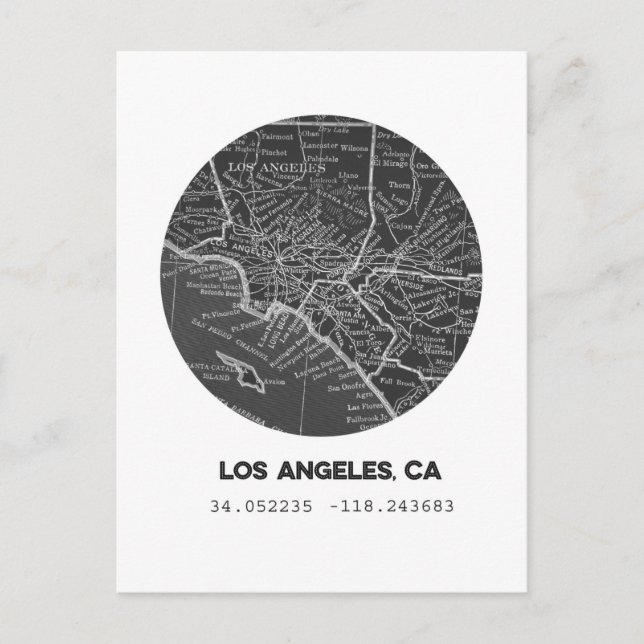 Carte de Los Angeles (Devant)