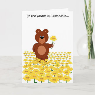 Carte de l'ours d'amitié