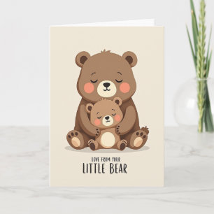 Carte de l'ours des mères florales