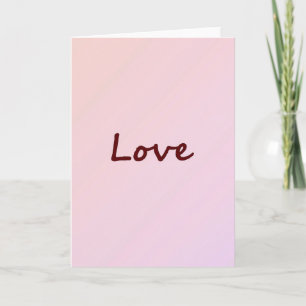 Carte de love manuscrite minimaliste