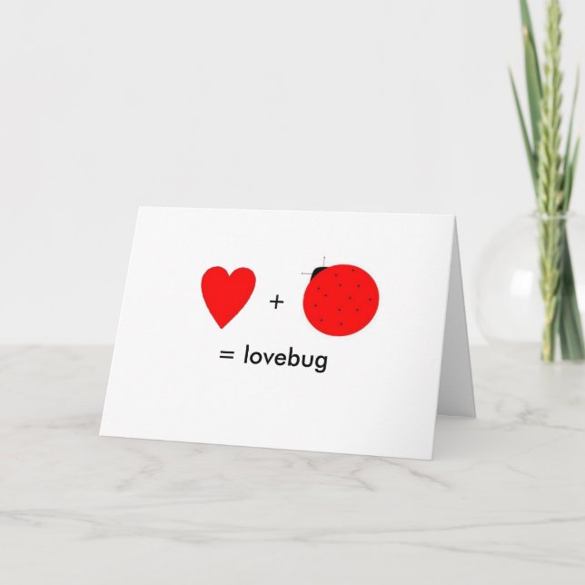 carte de lovebug pour la Saint-Valentin (Devant)