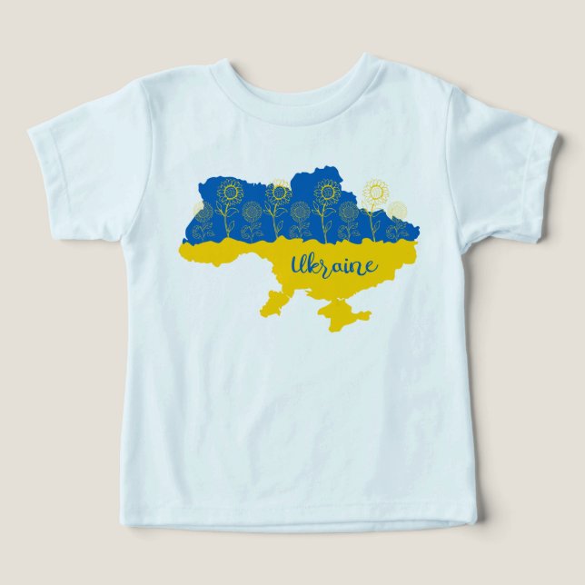 Carte de l'Ukraine avec tournesol et drapeau ukrai (Design Recto)