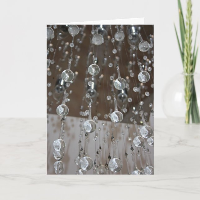 Carte de luminaires en cristal (Devant)