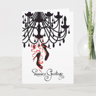 Carte de lustre de Noël