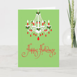 Carte de lustre de Noël