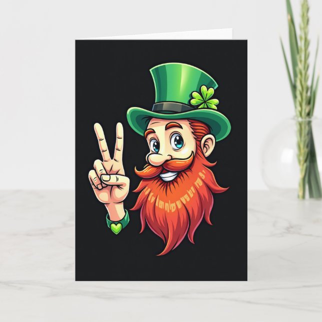 Carte de lutin à motif de cœur (Devant)