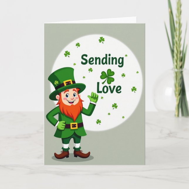 Carte de lutin envoyant de l'amour (Devant)