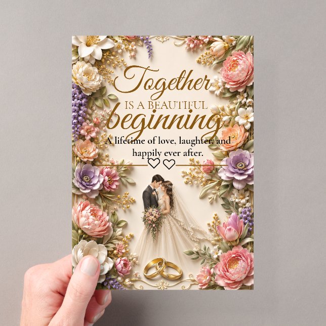 Carte de luxe éditable pour invitation de mariage (In situ (ordinateur de poche))