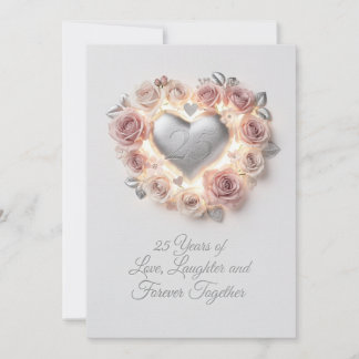 Carte de luxe pour les 25 ans de mariage – Romanti