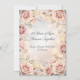 Carte de luxe pour les 25 ans de mariage – Romanti