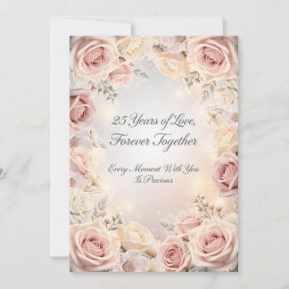 Carte de luxe pour les 25 ans de mariage – Romanti