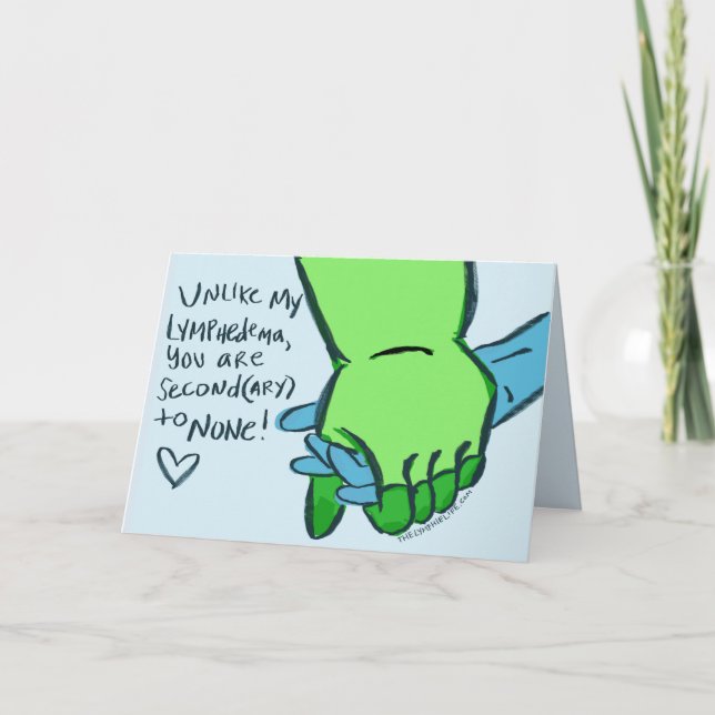 Carte de lymphoedème secondaire "Second to None" (Devant)