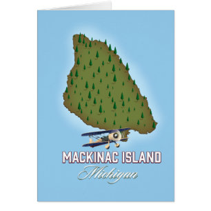 Carte de Mackinac Island Michigan