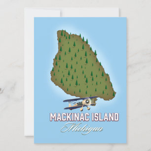 Carte de Mackinac Island Michigan