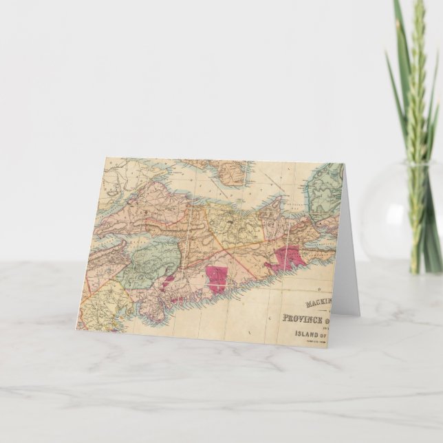 Carte de Mackinlay de la province de la Nouvelle-É (Devant)