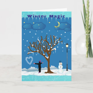 Carte de magie d'hiver