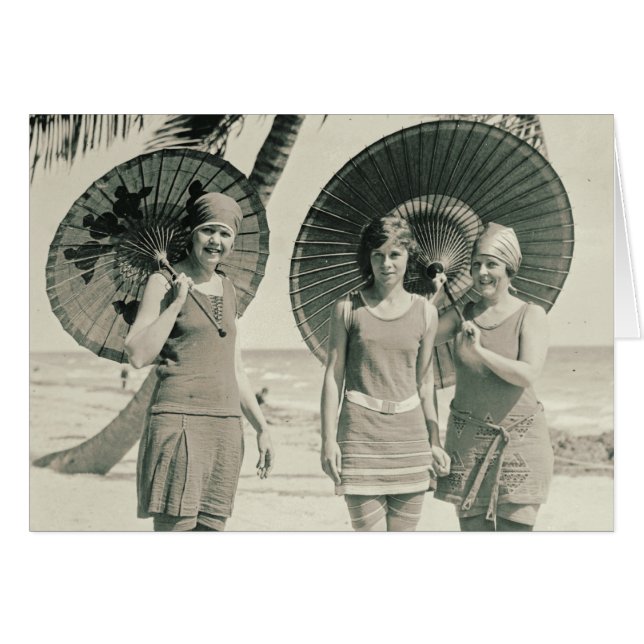 Carte de maillot de bain 1915 tendance (Devant horizontal)