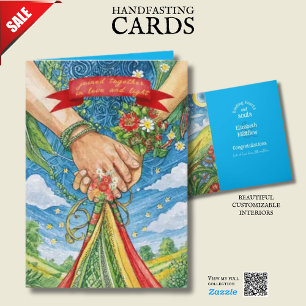 CARTE DE MAIN JOINTE PERSONNALISÉE PAGAN CELTIQUE 