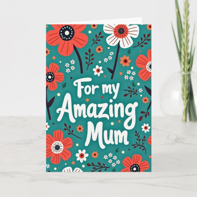 Carte de maman à écriture lumineuse (Devant)