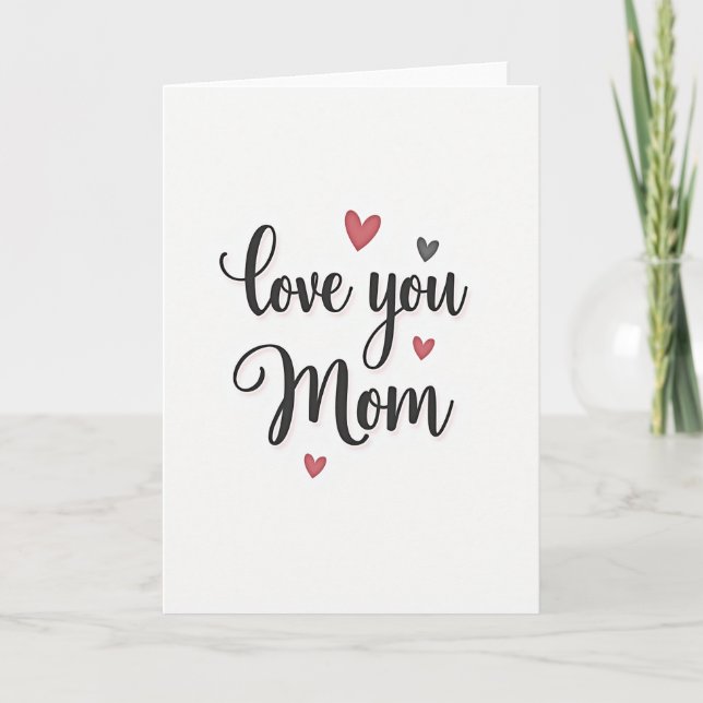 Carte de maman à message sincère (Devant)