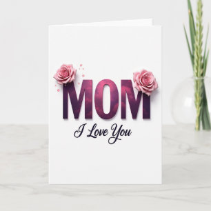 Carte de Maman à Texture Magenta