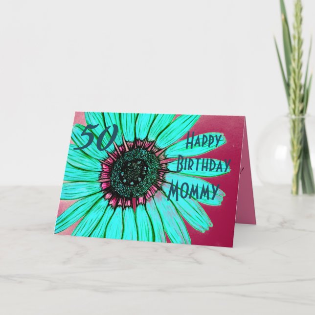 Carte de maman d'anniversaire personnalisée (Devant)