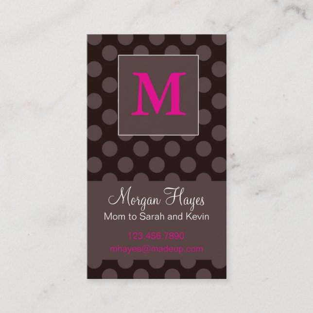 Carte de maman de chocolat (Devant)