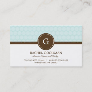 Carte de maman Dots / Carte d'appel personnelle