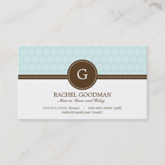 Carte de maman Dots / Carte d'appel personnelle