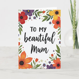 Carte de Maman Fleurie Magnifique