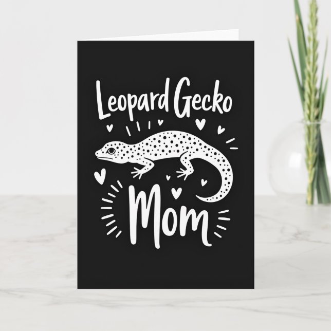 Carte de Maman Léopard Gecko Douce (Devant)